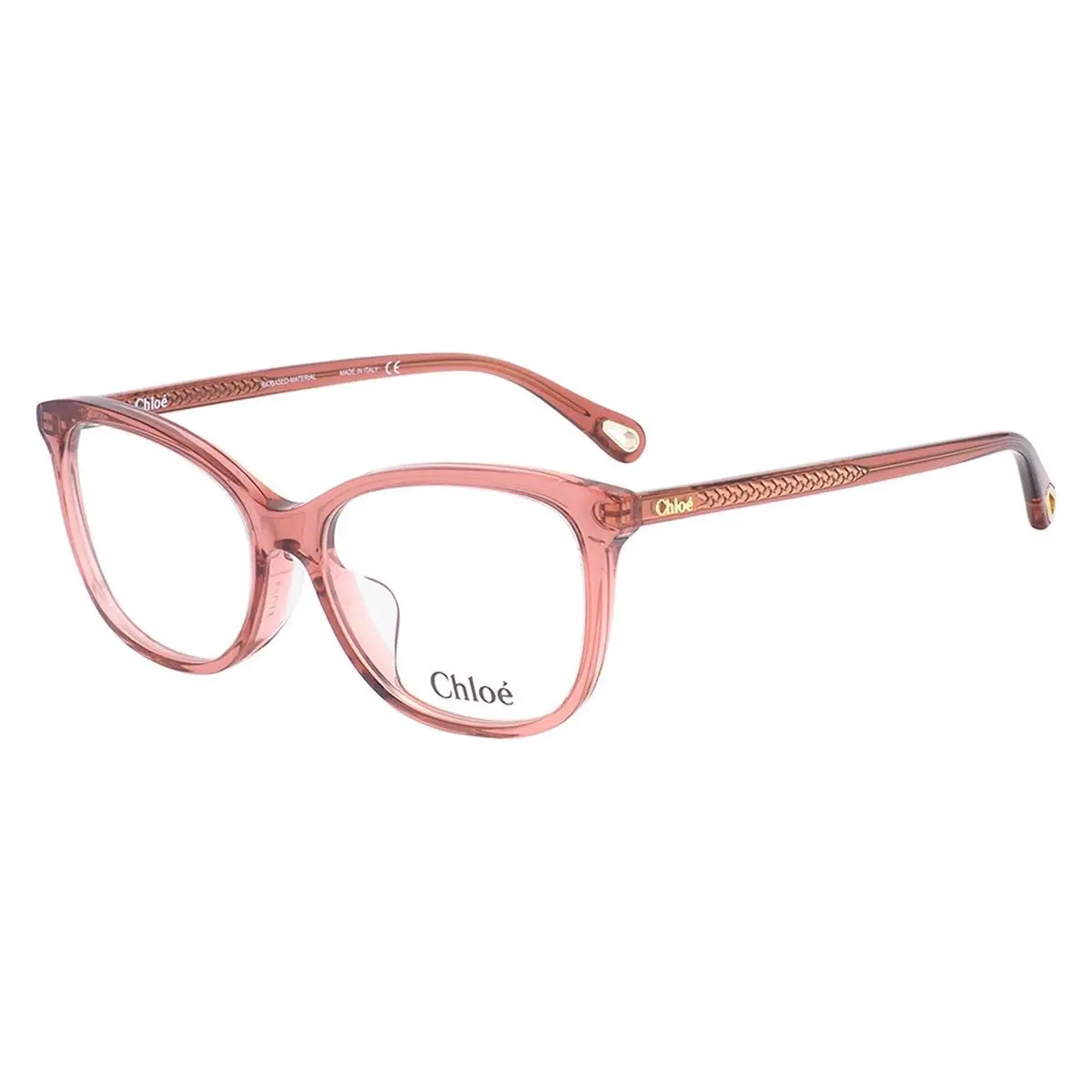 Chloe Women Round Eyeglasses CH0013OA 002 Transparent Brown 56mm