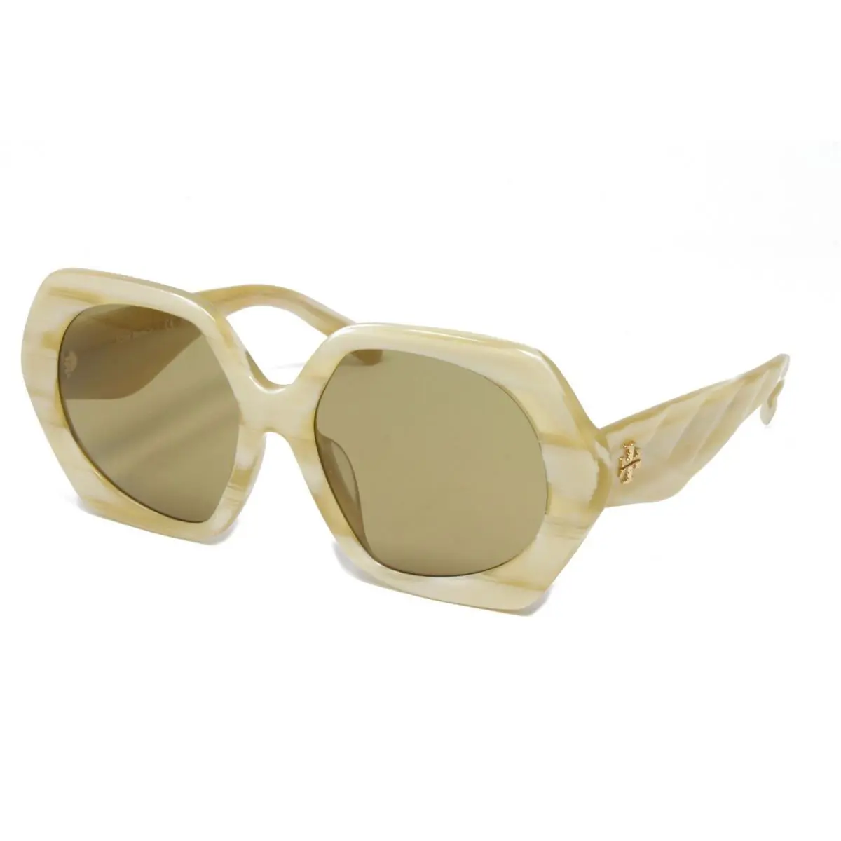 Tory Burch Women`s Sunglasses Plastic Frame TY7195U 195073 Ivory Horn 55m