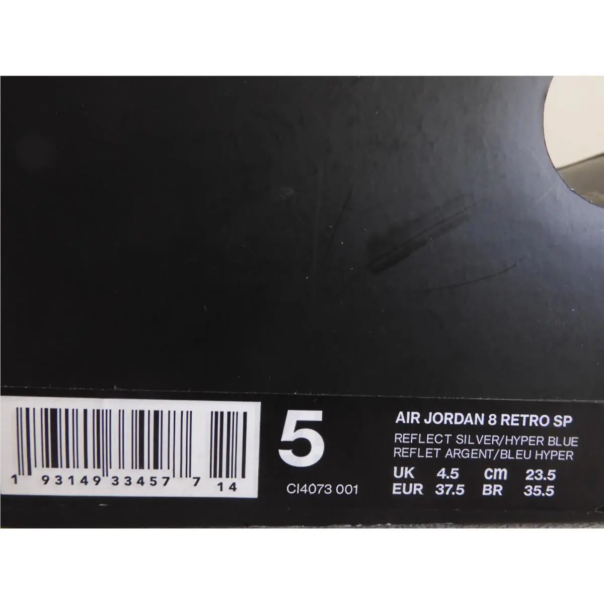Nike shoes - Air Jordan 8 - Air - CI4073-001 - Silver (UPC: 193149334577) 6