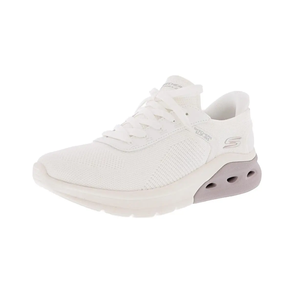 Skechers Women`s Slip-ins: Bobs Arc Waves 2.0- Now IT 117638/OFWT Walking Shoes - OFF WHITE