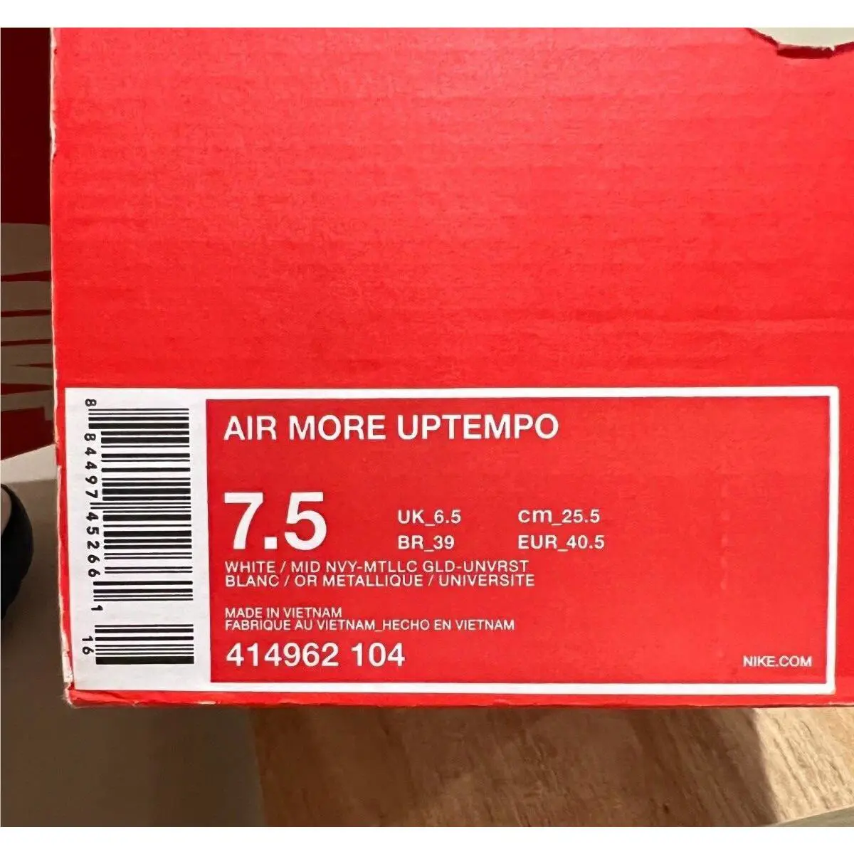 Nike shoes - Nike Air More Uptempo - Air More Uptempo - 414962-104 - White (UPC: 0884497452661) 8