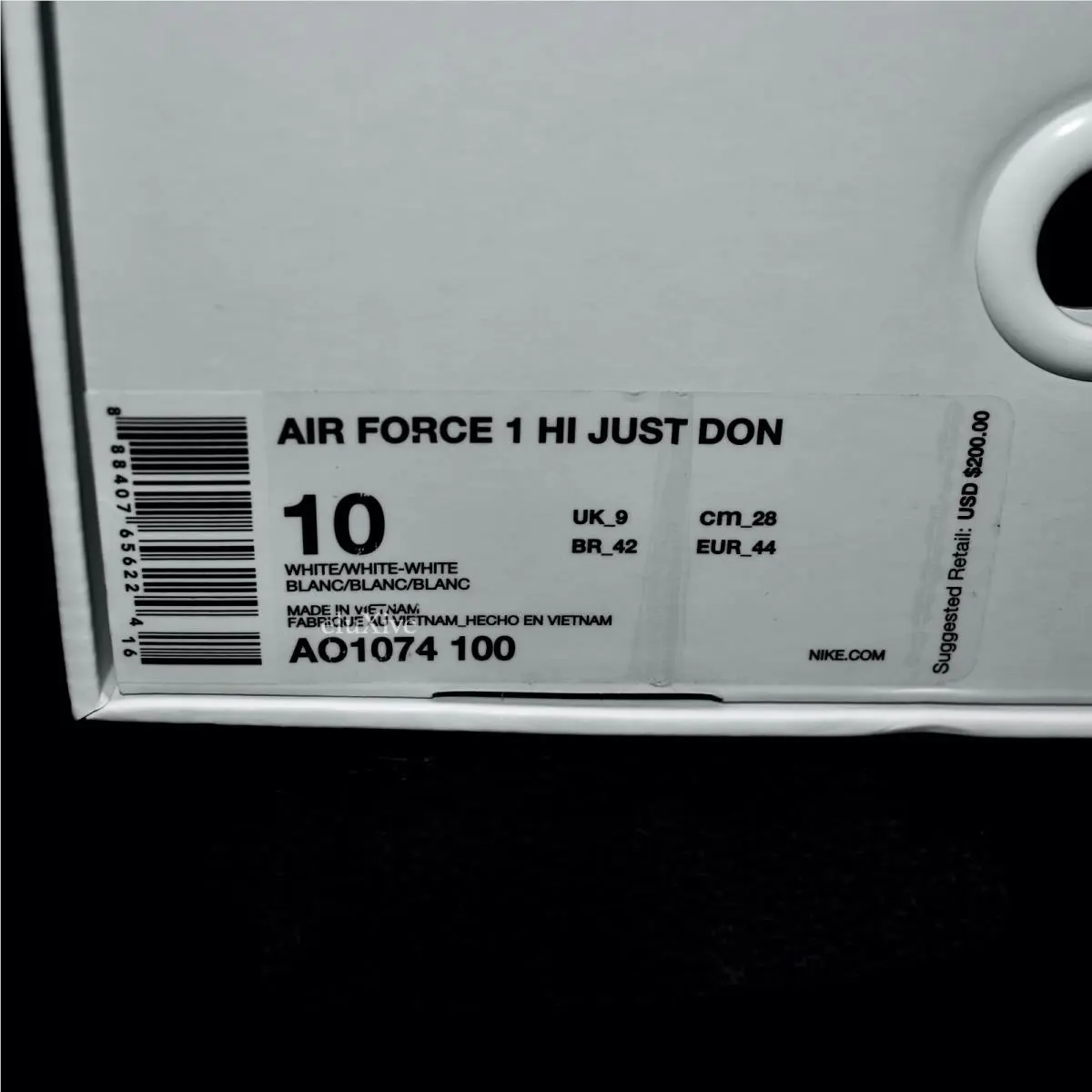 Nike shoes - Nike Air Force 1 - Air Force - AO1074-100 - White, Manufacturer: White/White-White (100) (UPC: 888407656286) 13