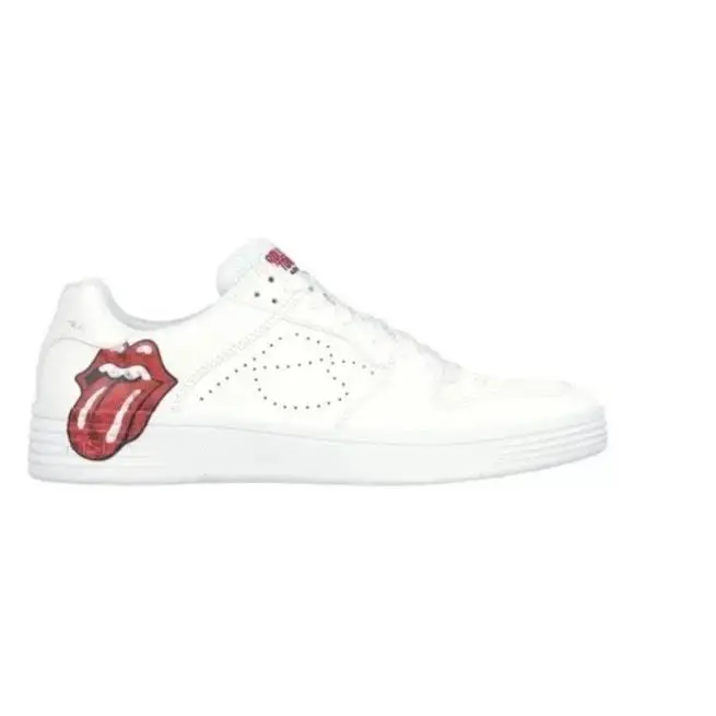 Skechers Men`s MN X Rolling Stones Palmilla RS Marquee White Low Top Size 10