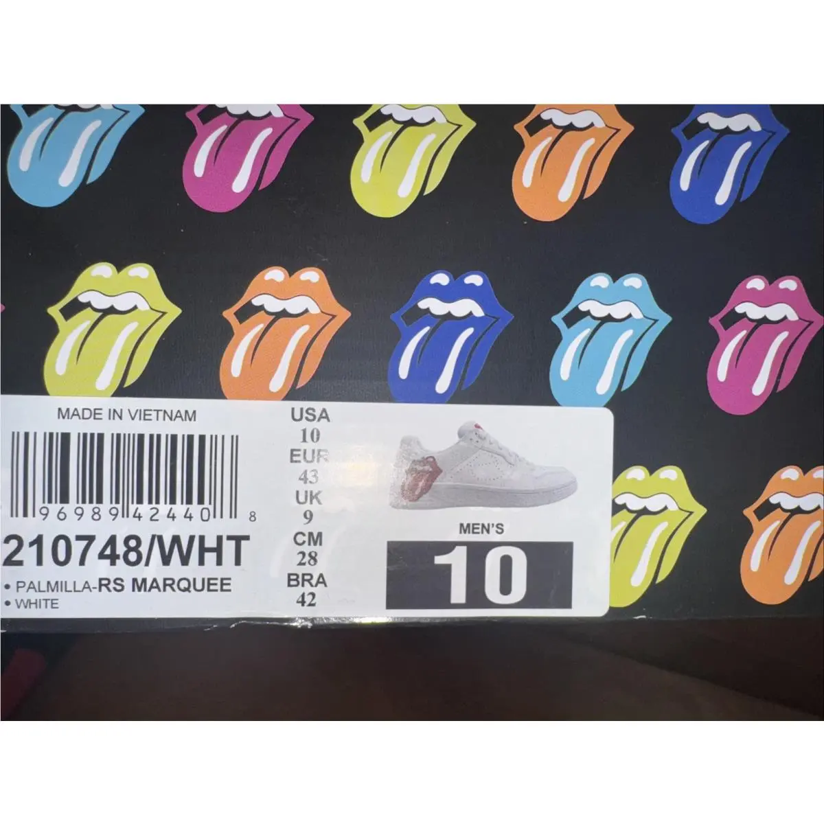 Skechers shoes - Skechers MN X Rolling Stones Palmilla RS - 210748 WHT - NA (UPC: 196989424347) 7