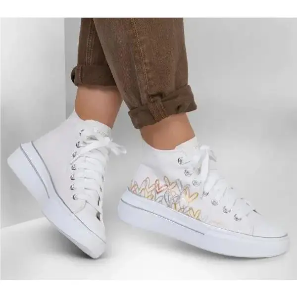 Skechers shoes - White gold silver - 185134 5