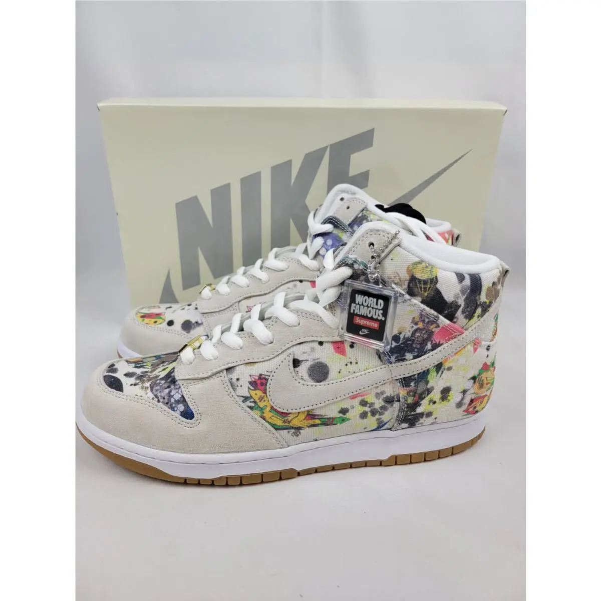 Size 13 Nike SB Dunk High Supreme Ramellllzee - Multicolor