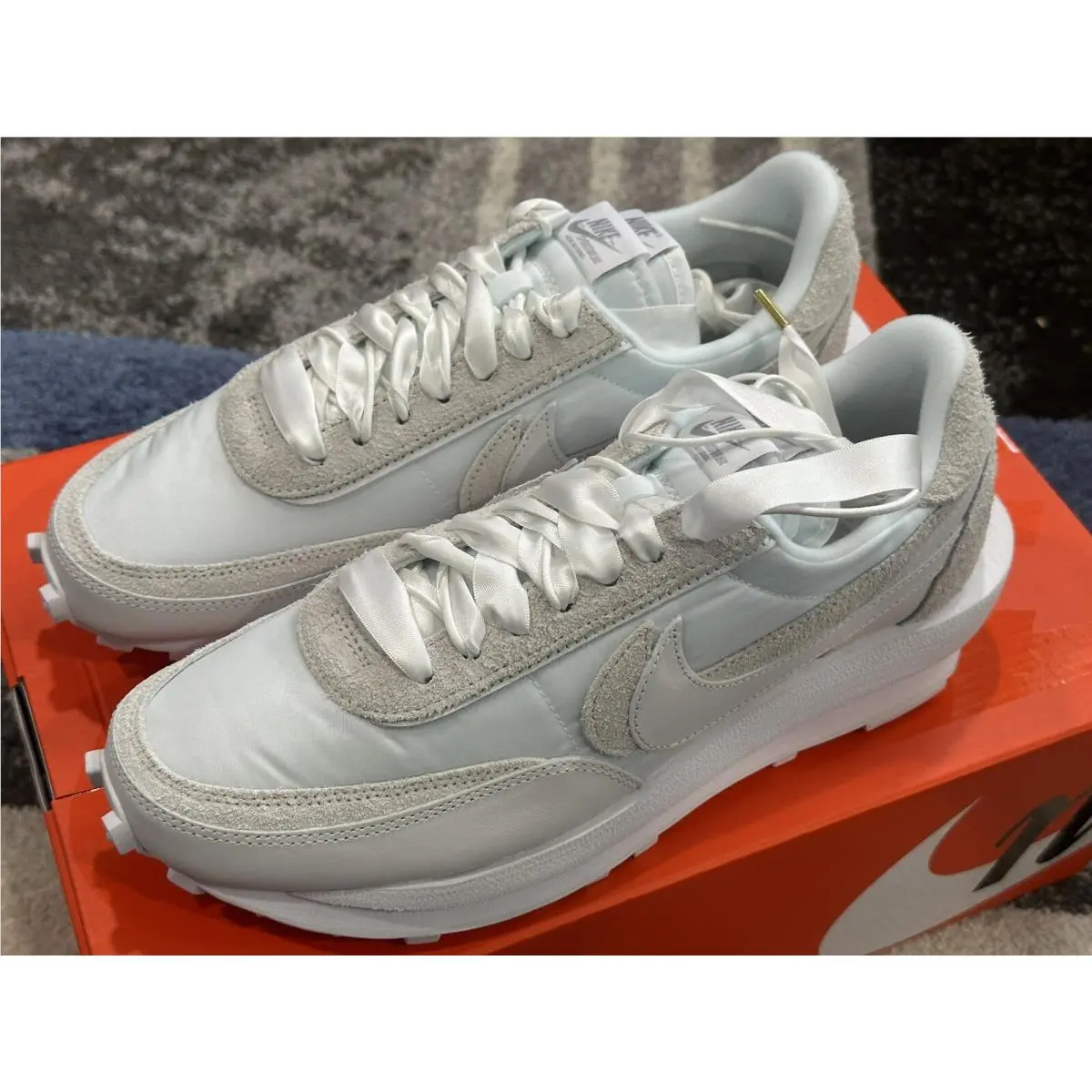 Nike LD Waffle Sacai White Nylon BV0073 101 Size 10