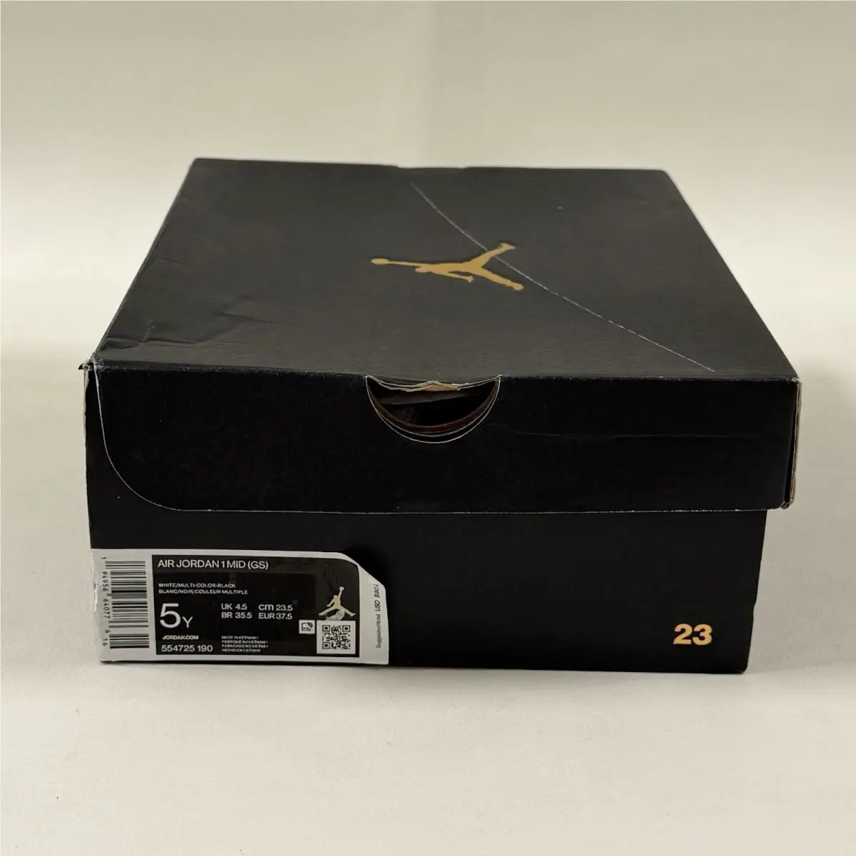 Nike shoes - Jordan Air 1 Low GS - 554725 190 - White/Multi-Color-Black (UPC: 194956640776) 16