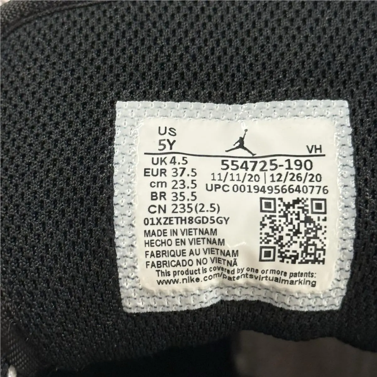 Nike shoes - Air Jordan 1 - Air - 554725-190 - White 6