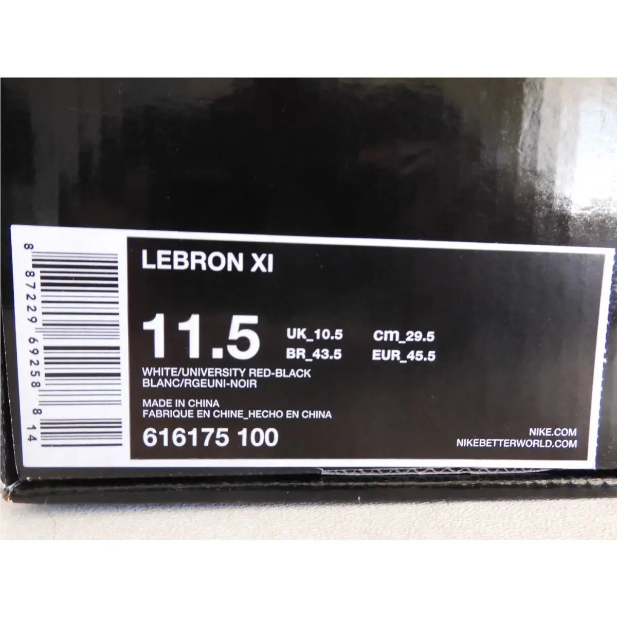 Nike shoes - Nike LeBron 11 - LeBron - 616175-100 - White (UPC: 00887229692564) 5