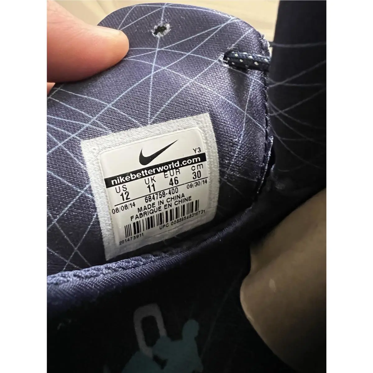 Nike shoes - Nike - 684758-400 - White Midnight Navy Blue Polarized 3