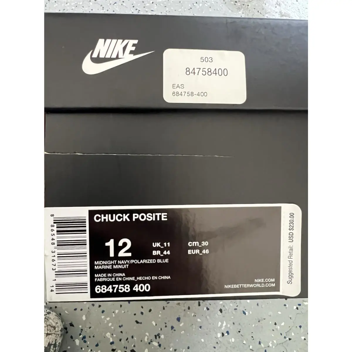 Nike shoes - Nike - 684758-400 - White Midnight Navy Blue Polarized 5