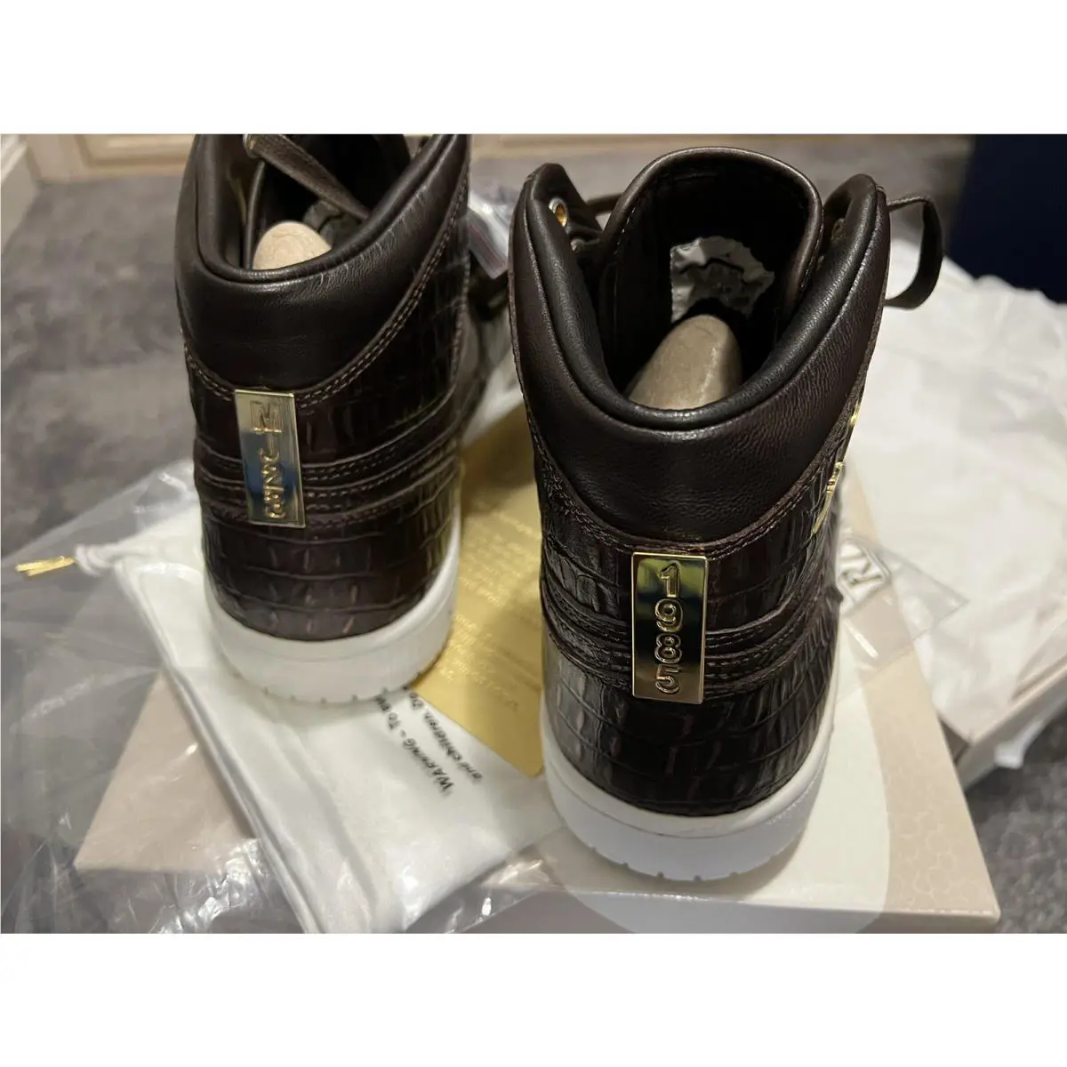Nike shoes - Air Jordan 1 - Air - 705075-205 - Brown (UPC: 0888410193662) 8