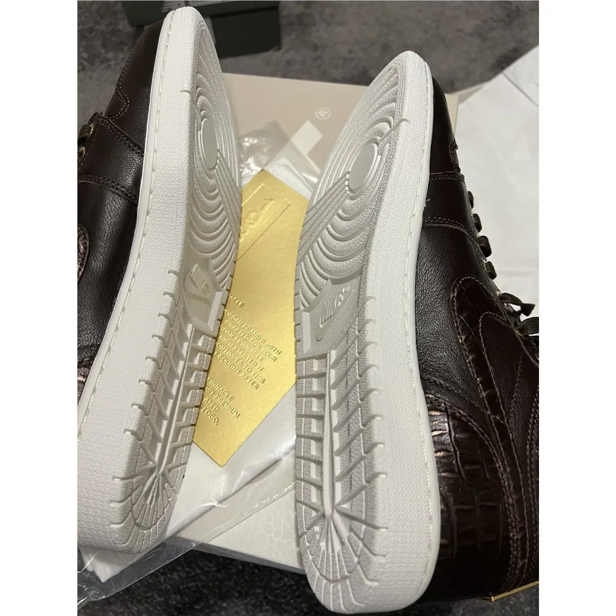 Nike shoes - Air Jordan 1 - Air - 705075-205 - Brown (UPC: 0888410193662) 7