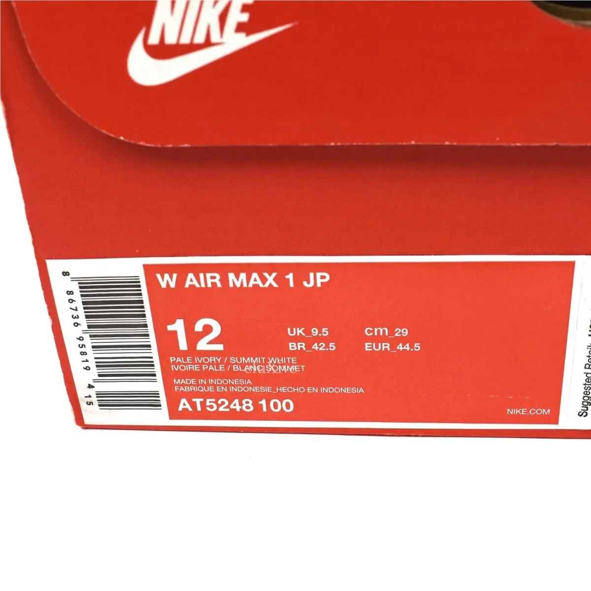 Nike shoes - Nike Air Max 1 - Air Max - AT5248-100 - Ivory 12
