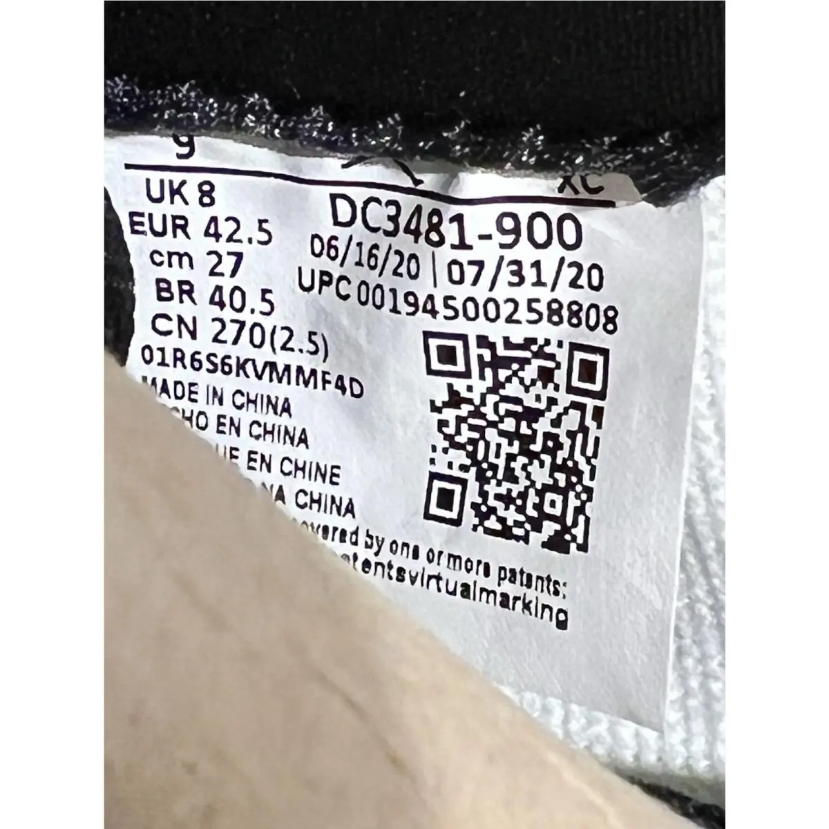 Nike shoes - Air Jordan 1 - Air - DC3481-900 - Multicolor, Manufacturer: Multi-Color/Black-Pink Foam-Multi-Color (UPC: 0194500258839) 7