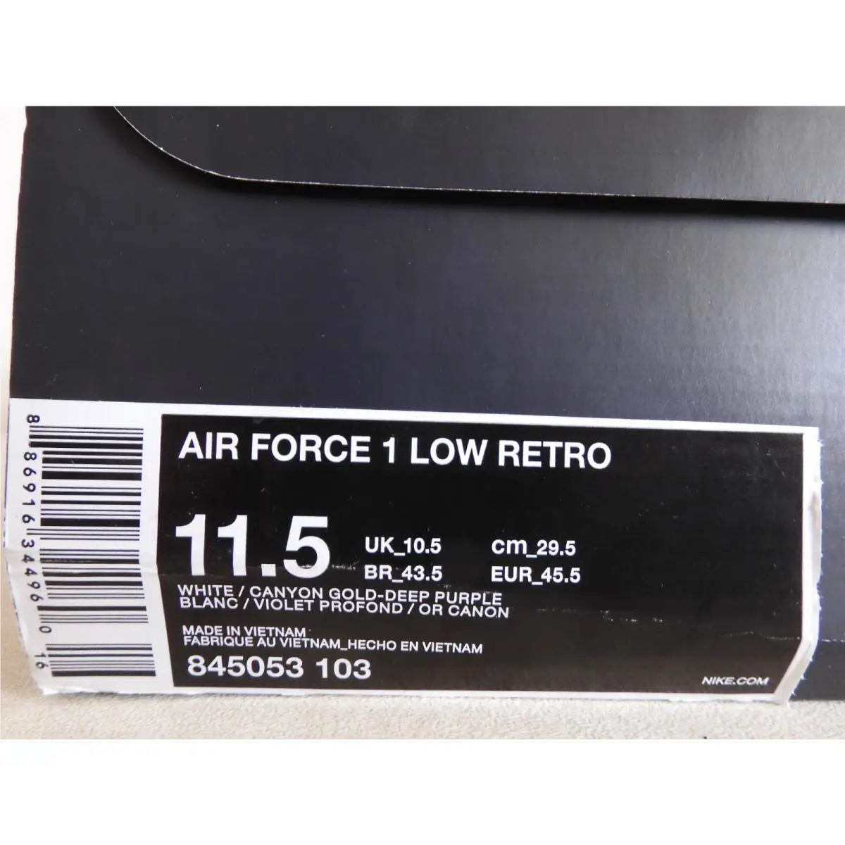 Nike shoes - Nike Air Force 1 Low - 845053-103 - White (UPC: 886916344960) 3