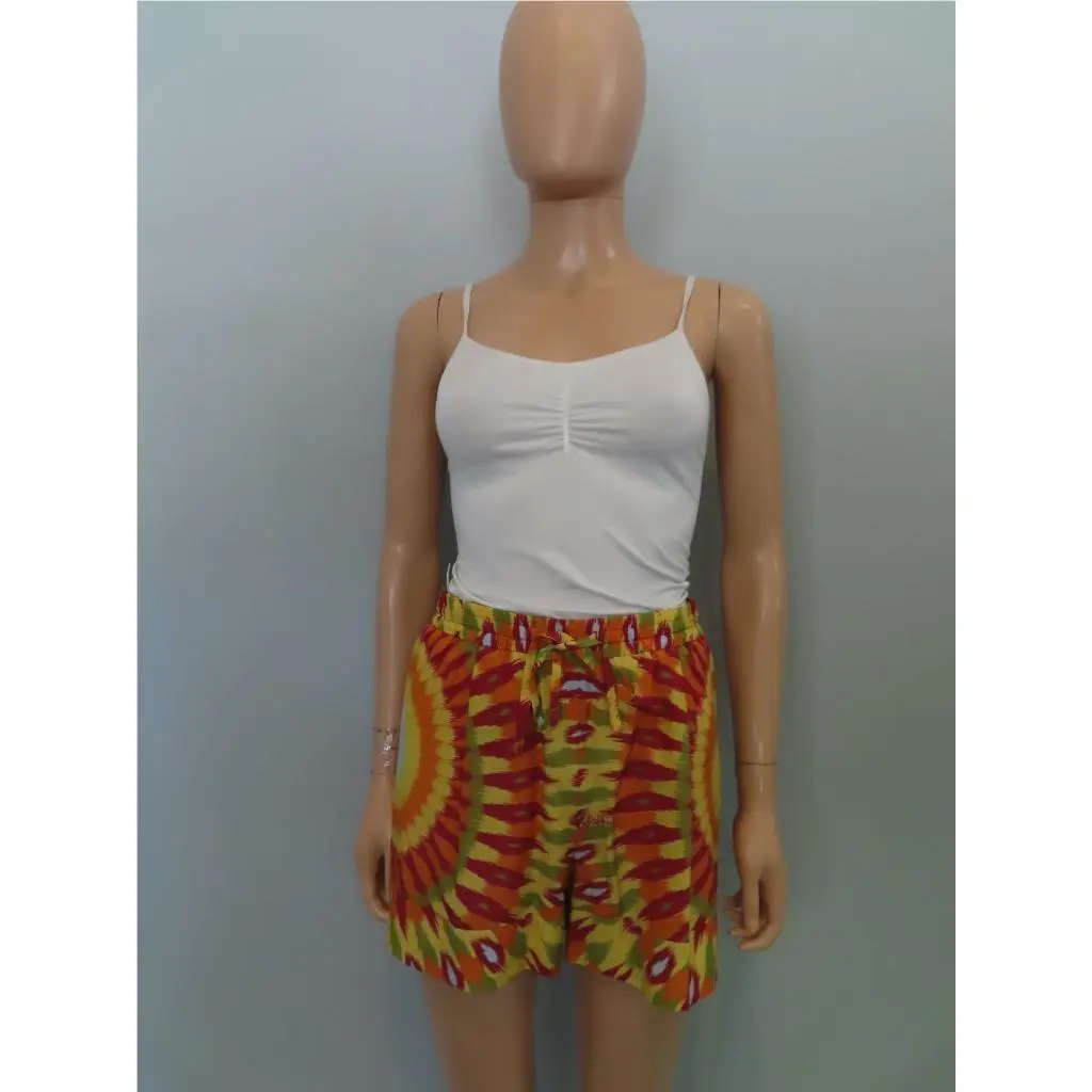 Valentino Multicolor Silk and Cotton-blend Paper Bag Shorts 36 US 2
