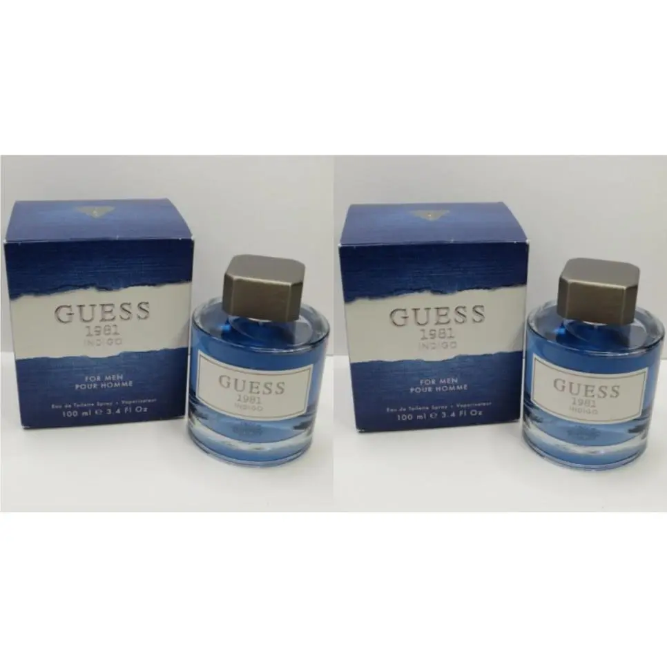1981 Indigo For Men Eau DE Toilette Spray 3.4 OZ Boxed Lot OF 2 by Guess