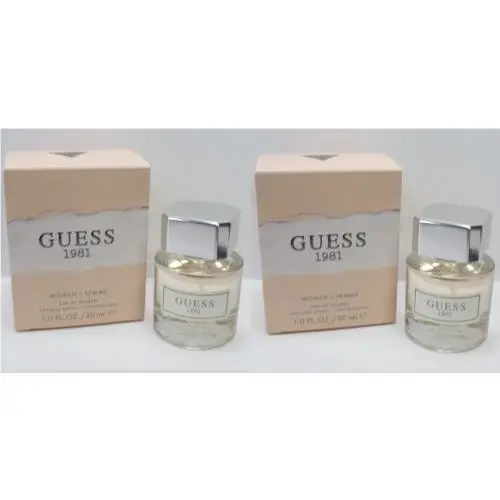 1981 Women Eau DE Toilette Natural Spray 1 OZ Boxed Lot OF 2 by Guess