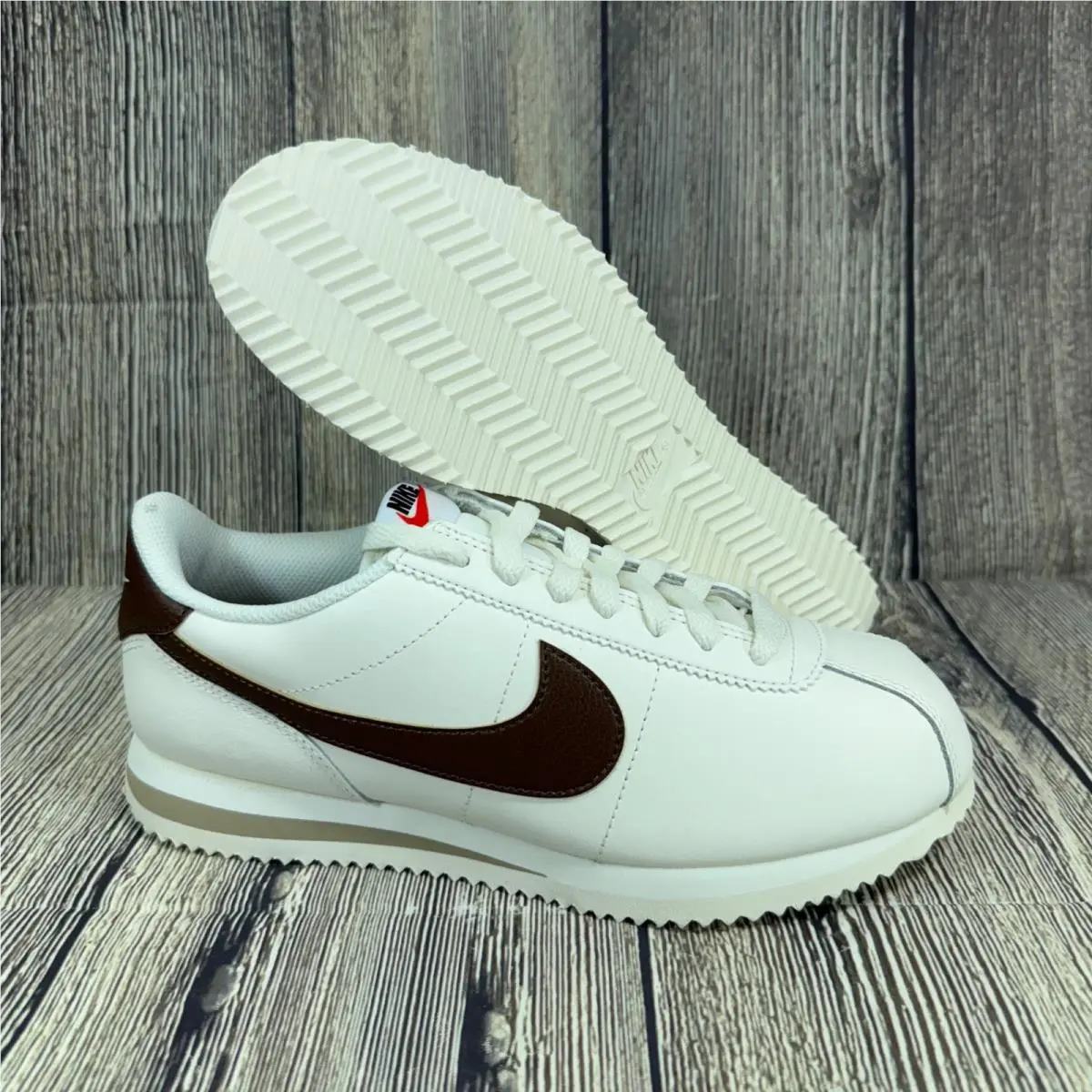Nike Cortez Sail/cacao Wow/khaki/white Womens Size 9.5 DN1791-104