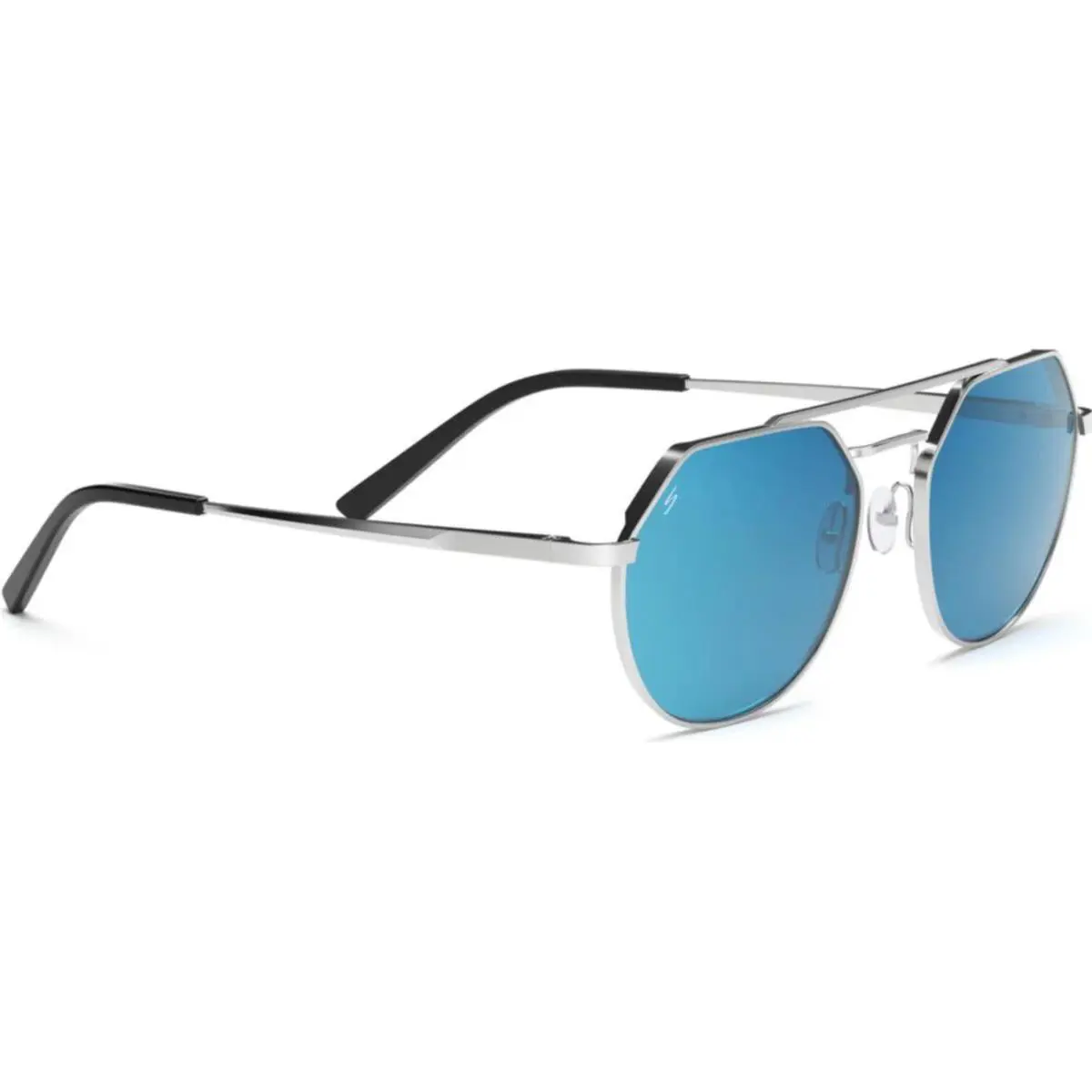 Serengeti Shelby Sunglasses - Photochromic Polarized Lenses SS533004/ShinySilver/Blue555nm