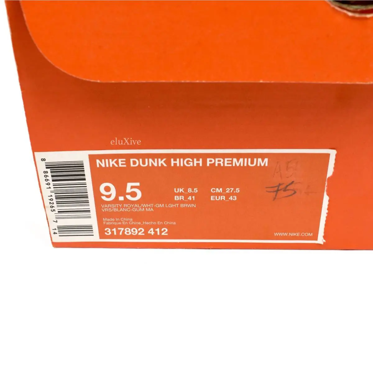 Nike shoes - Nike Dunk High - Dunk High - 317892-412 - Blue 10
