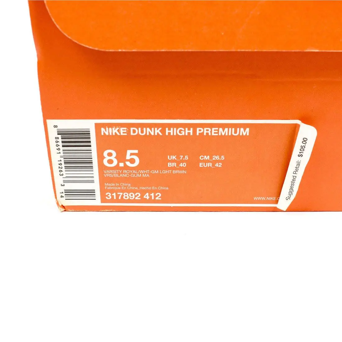 Nike shoes - Nike Dunk High - Dunk High - 317892-412 - Blue 10