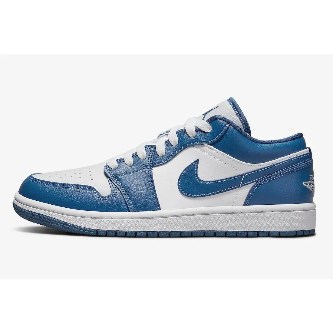 Nike shoes - Jordan 1 Low White Dark Marina Blue - DC0774-114 - Blue 0