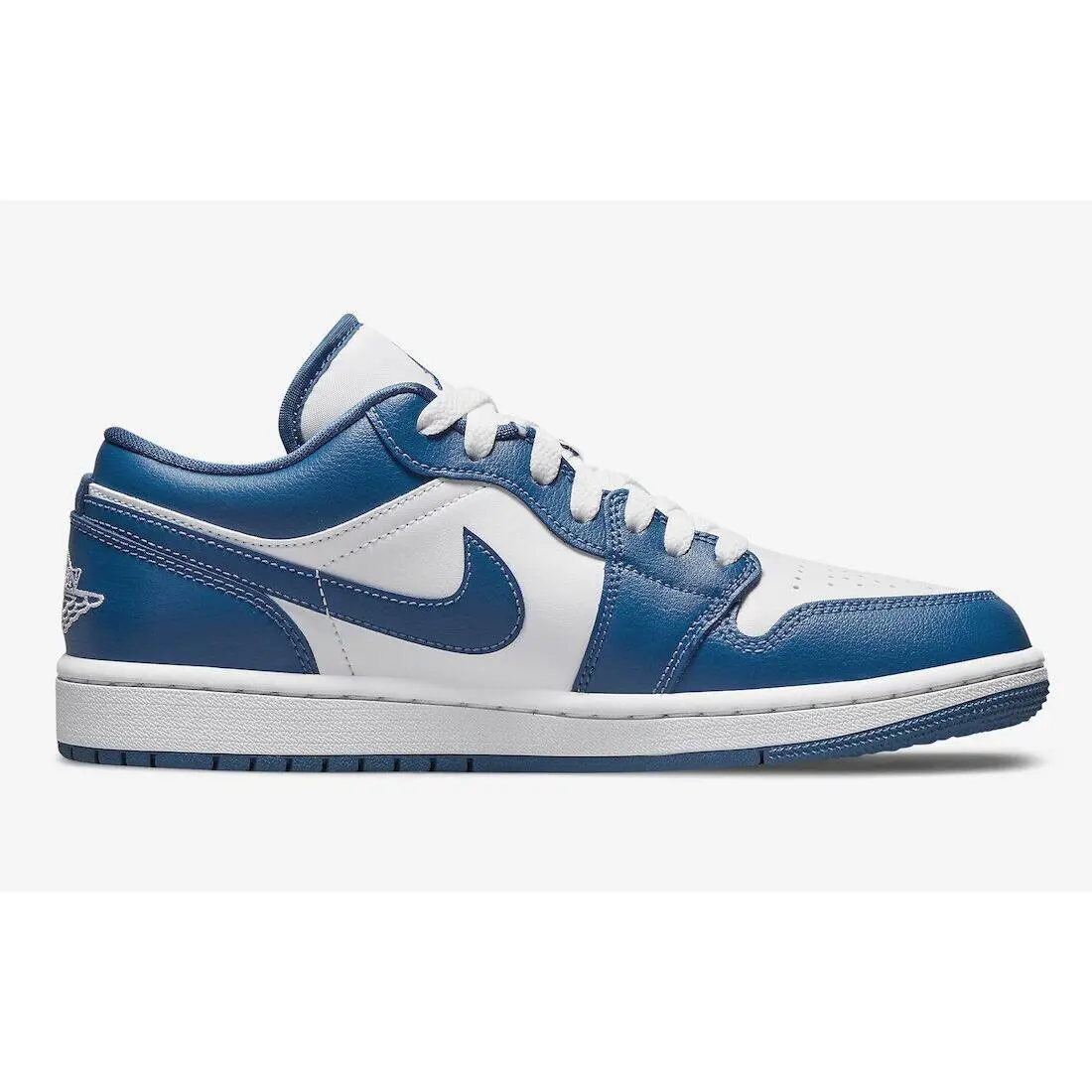 Nike shoes - Jordan 1 Low White Dark Marina Blue - DC0774-114 - Blue 1