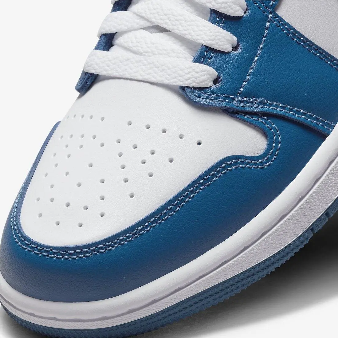 Nike shoes - Jordan 1 Low White Dark Marina Blue - DC0774-114 - Blue 6