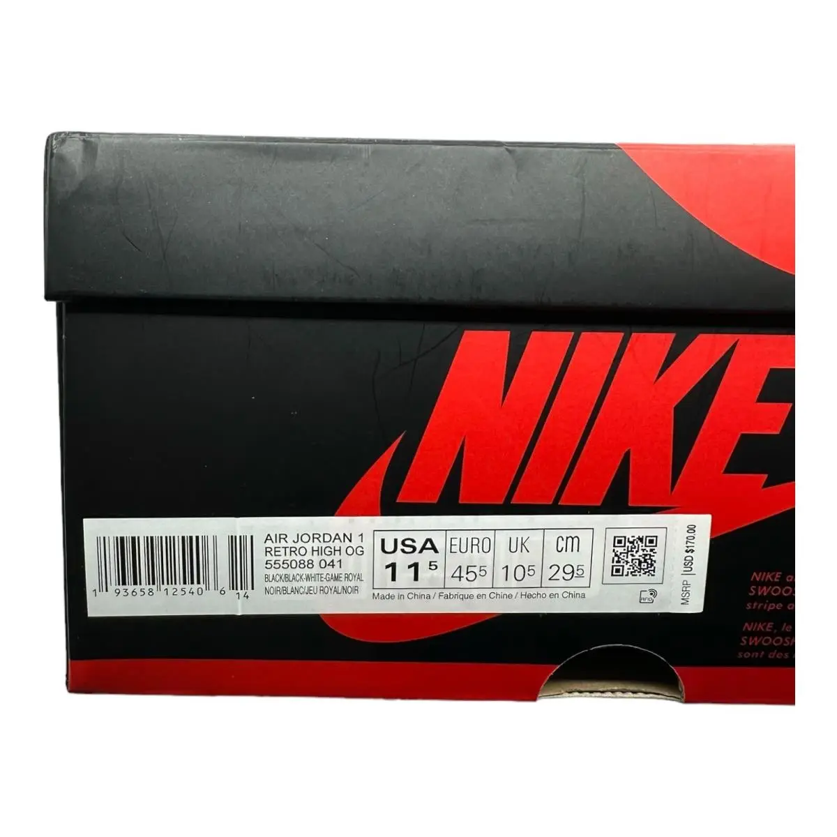 Nike shoes - Air Jordan 1 - Air - 555088-041 - Blue (UPC: 0193658125406) 6