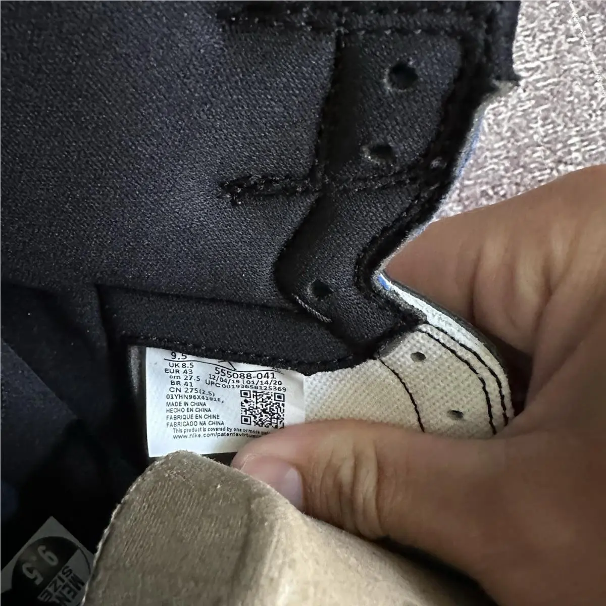 Nike shoes - Air Jordan 1 - Air - 555088-041 - Blue 5