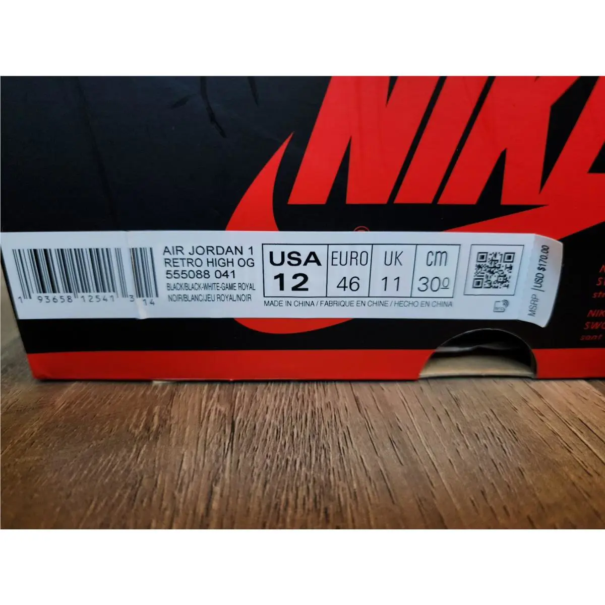 Nike shoes - Air Jordan 1 - Air - 555088-041 - Blue 6