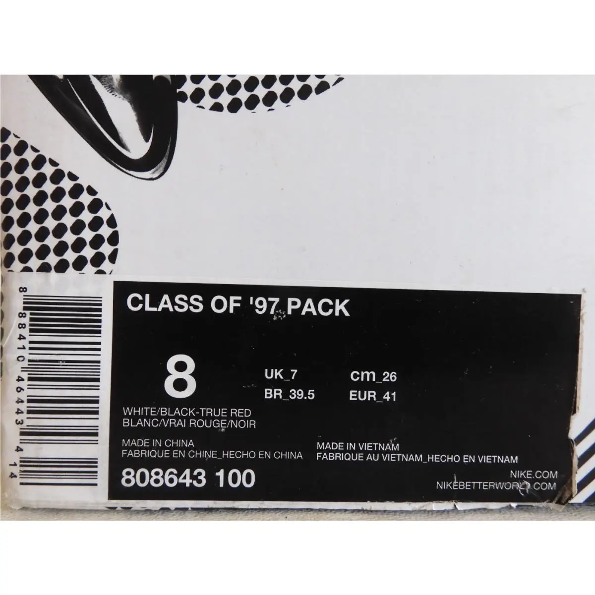 Nike shoes - NIKE CLASS OF 97 PACK - 808643 100 - White (UPC: 888410464434) 7