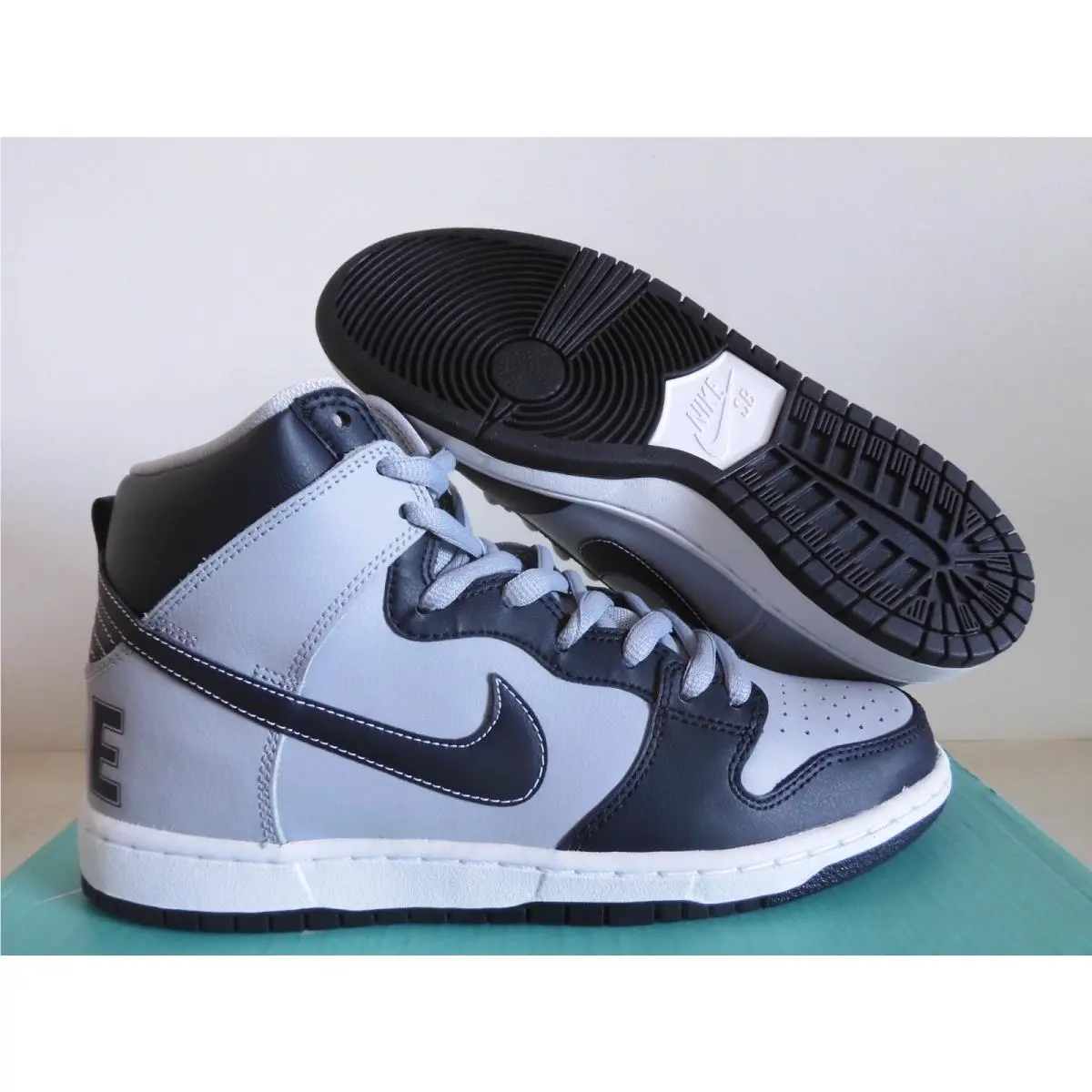 Nike Dunk High Premium Sb Blue Georgetown Hoyas 2014 Rare Sz 9.5 313171-440