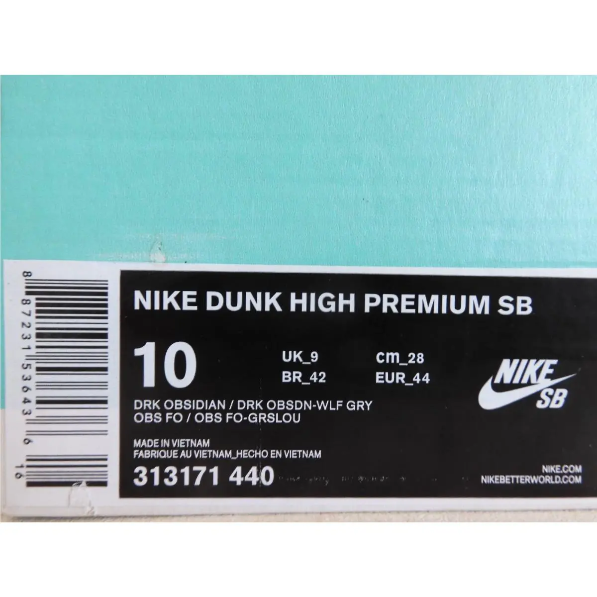 Nike shoes - Nike Sb Dunk High - Dunk High - 313171-440 - Blue (UPC: 887231536429) 3