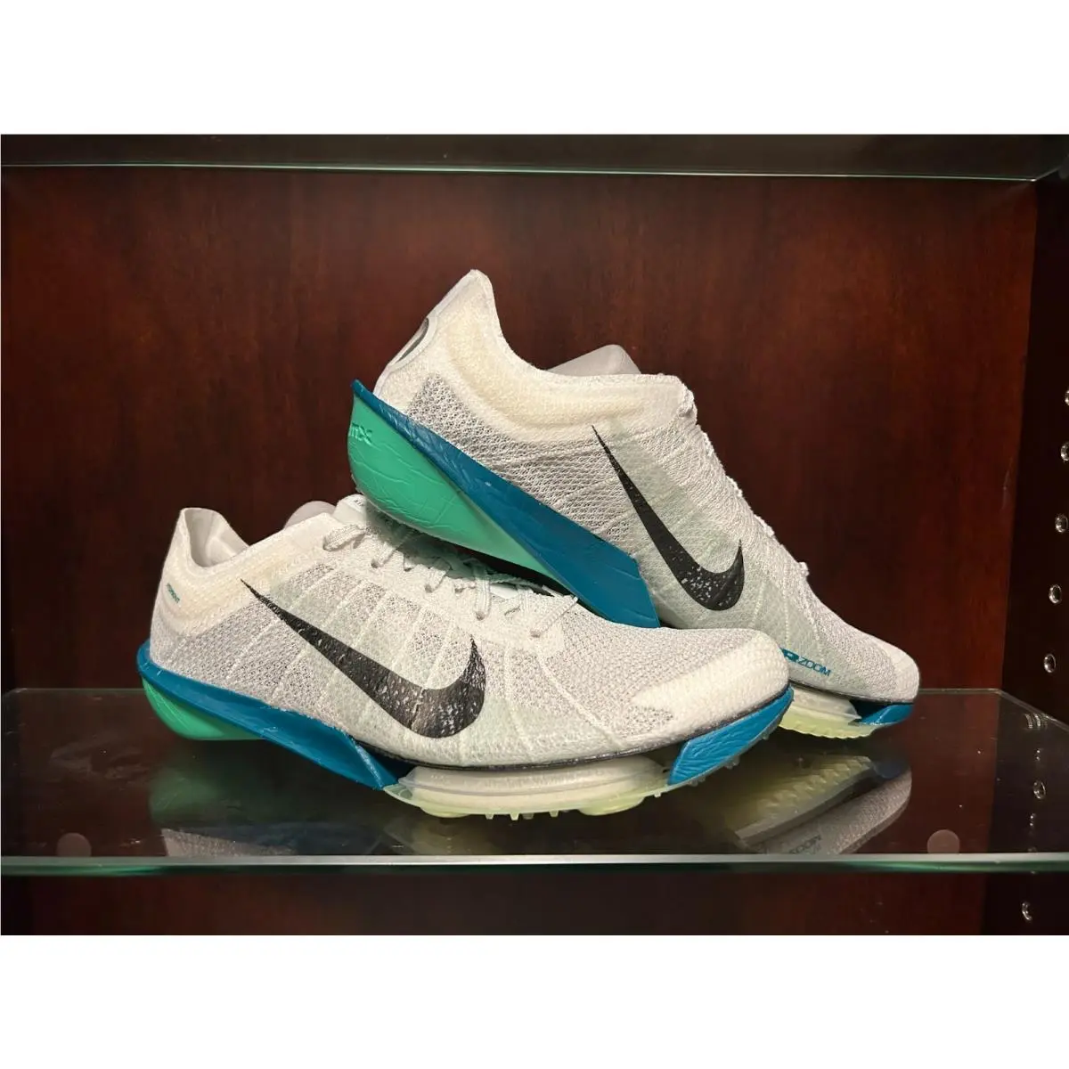 w/ Box Nike Air Zoom Victory 2 Spikes White/spruce Mens Size 7.5
