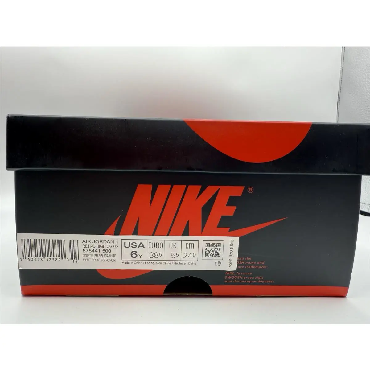 Nike shoes - Air Jordan 1 - Air - 575441-500 - Blue (UPC: 0193658125840) 5