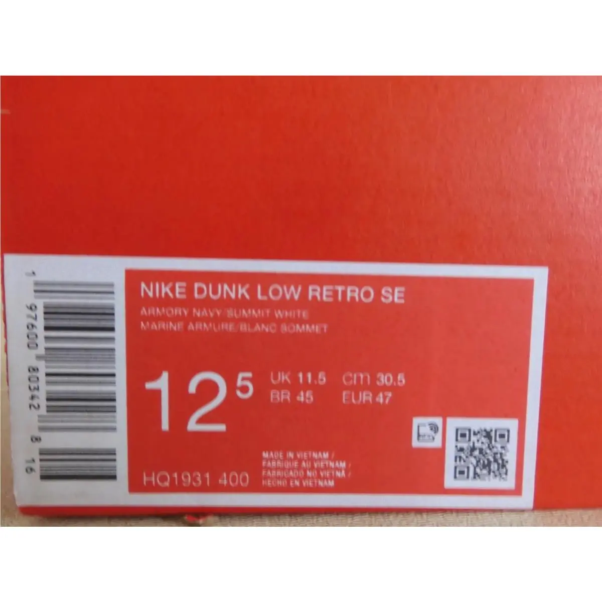 Nike shoes - Nike Dunk Low - Dunk Low - HQ1931-400 - Blue (UPC: 197600803428) 5