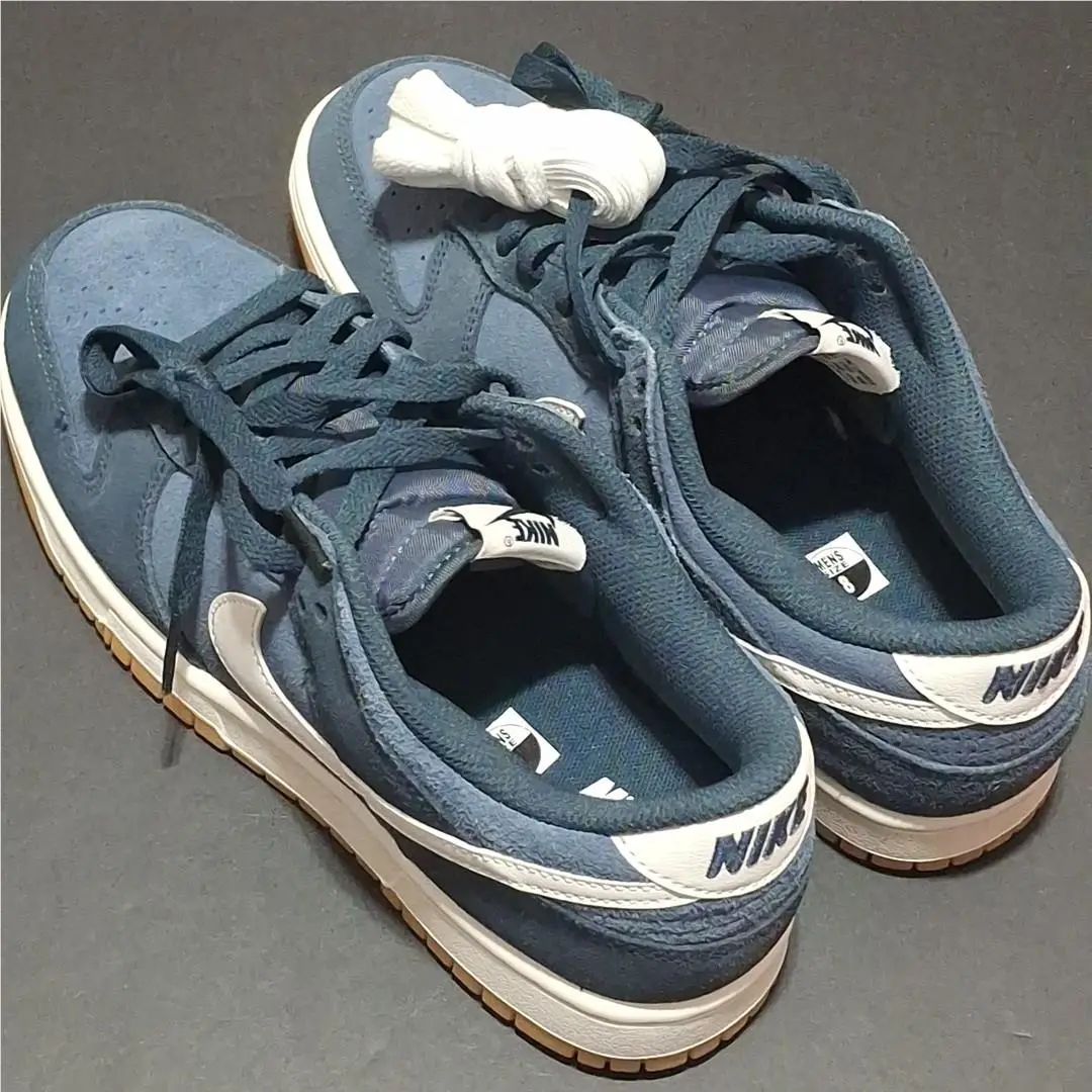 Nike HQ1931-400 Men`s 8 Dunk Low Retro Shoes Armory Navy/summit White