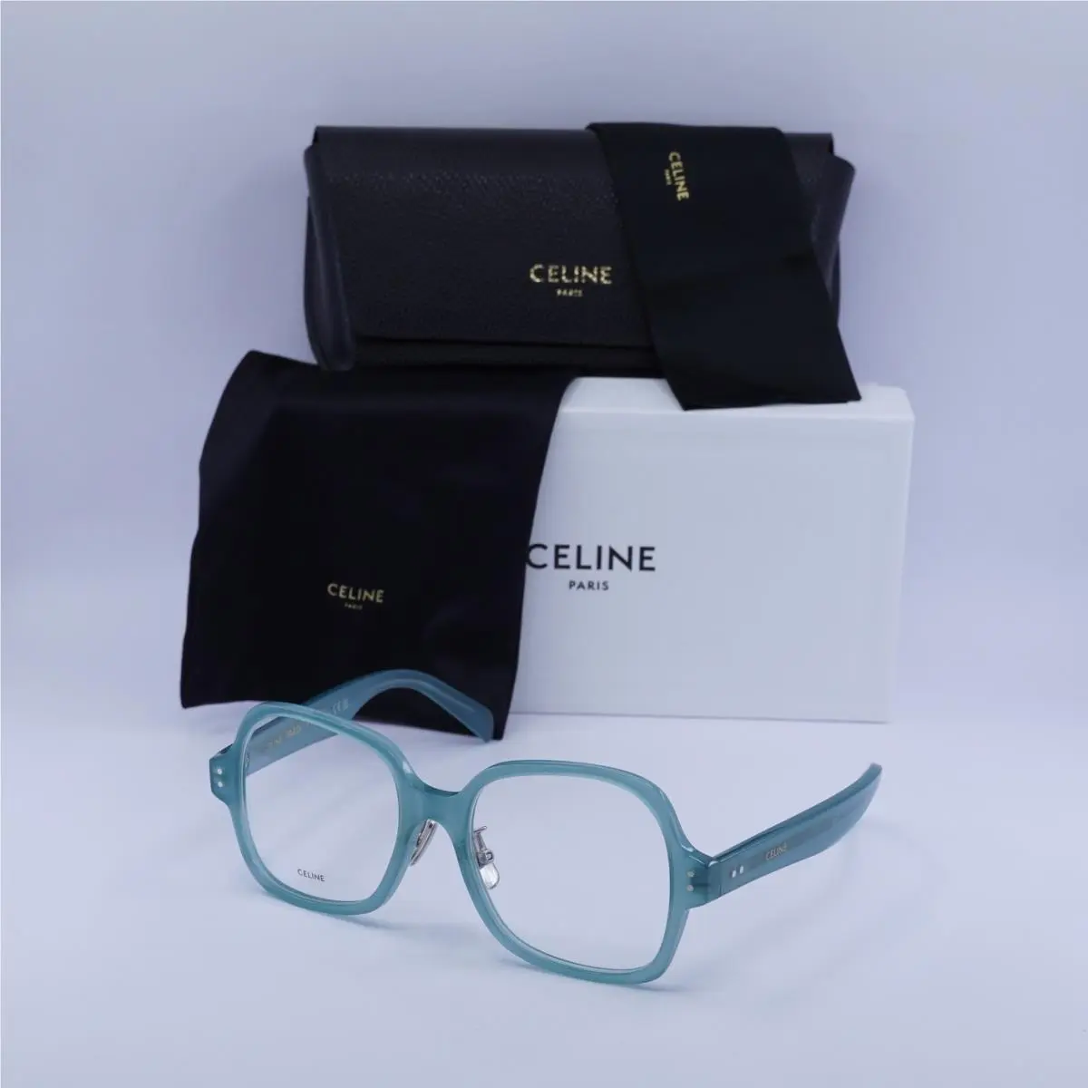 Celine CL50148F 093 Shiny Green 53mm Eyeglasses