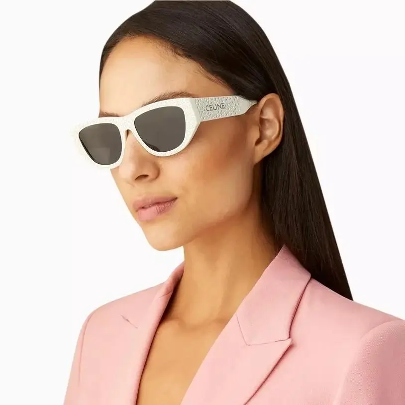 CL4278US 25A Women`s Grey Sunglasses with Ivory Frames by Celine