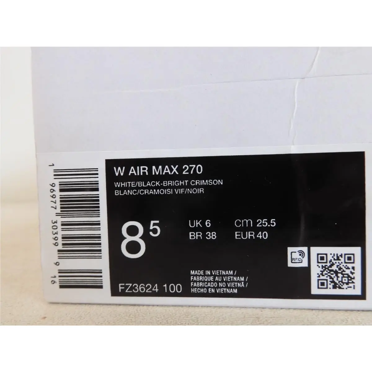 Nike shoes - Nike Air Max 270 - Air Max - FZ3624-100 - White (UPC: 196977303999) 3