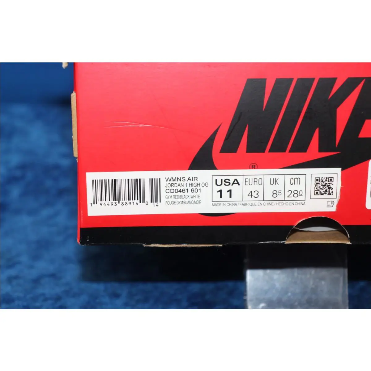 Nike shoes - Air Jordan 1 - Air - CD0461-601 - Red (UPC: 0194493889140) 13