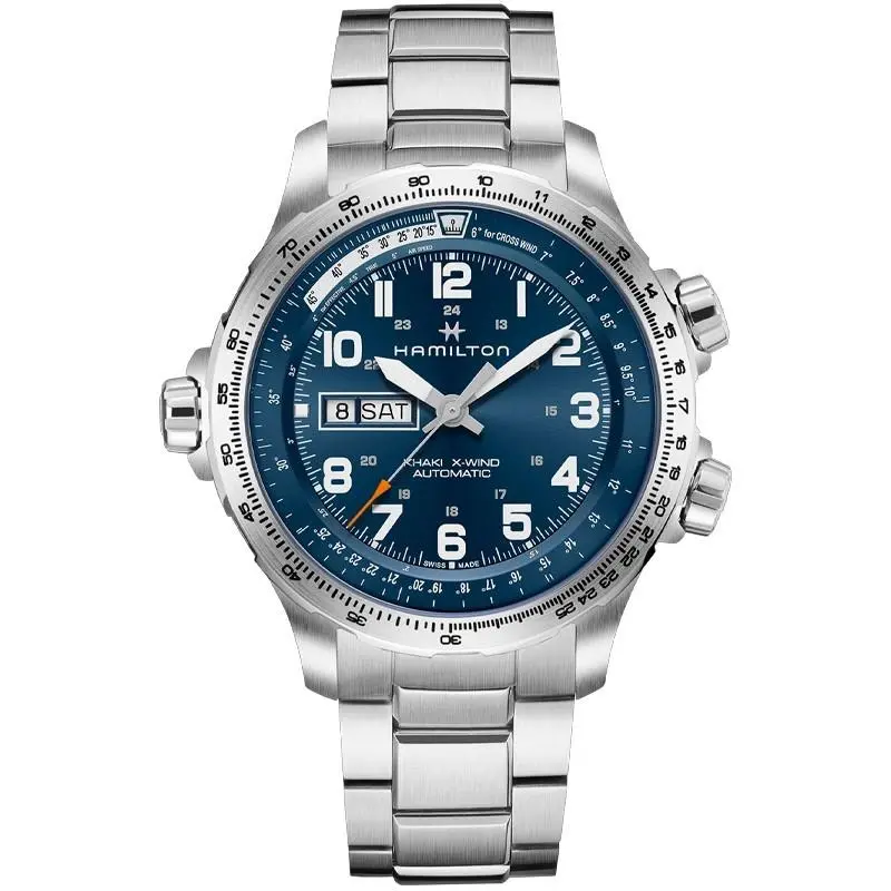 Hamilton Khaki Aviation X-wind Day Date 45mm Blue Dial Men`s Watch H77765141