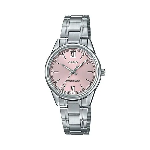 LTP-V005D-4B2 Watch - Timeless Women`s Analog with Bold Red Highlights by Casio