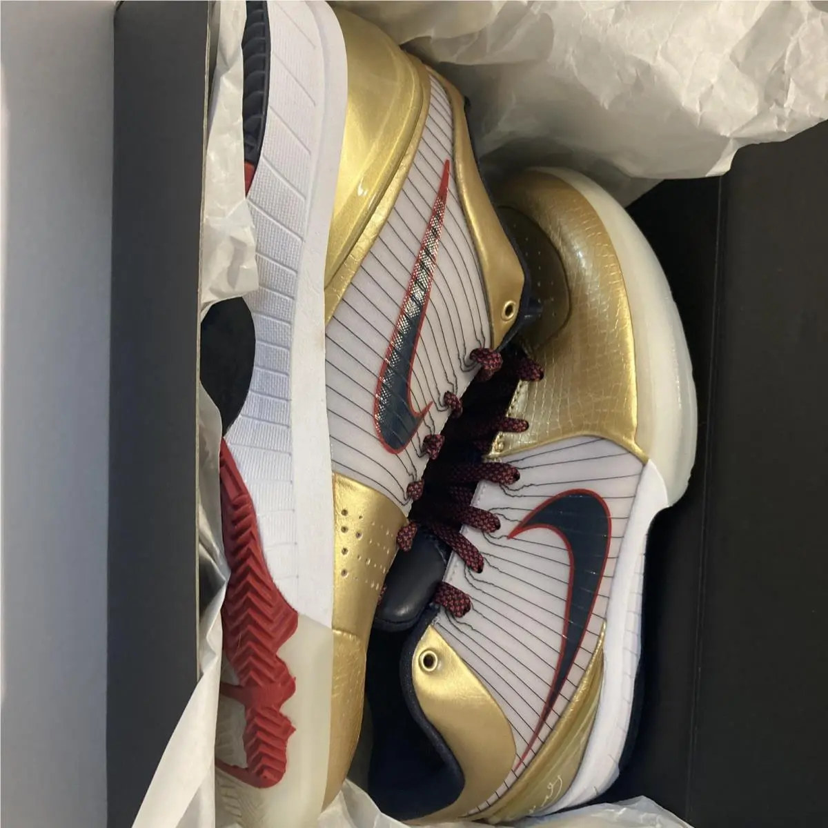 Nike shoes - Nike Zoom Kobe 4 - Zoom Kobe - FQ3544-100 - Gold 1