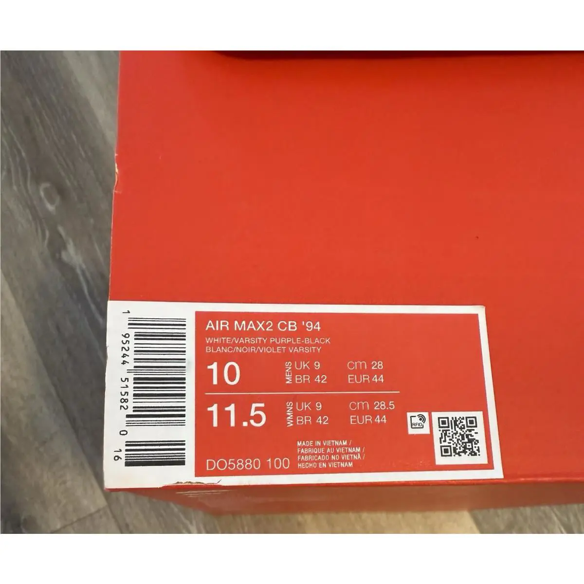Nike shoes - Nike Air Max 2 CB 94 - DO5880-100 - White / Black (UPC: 0195244515820) 10