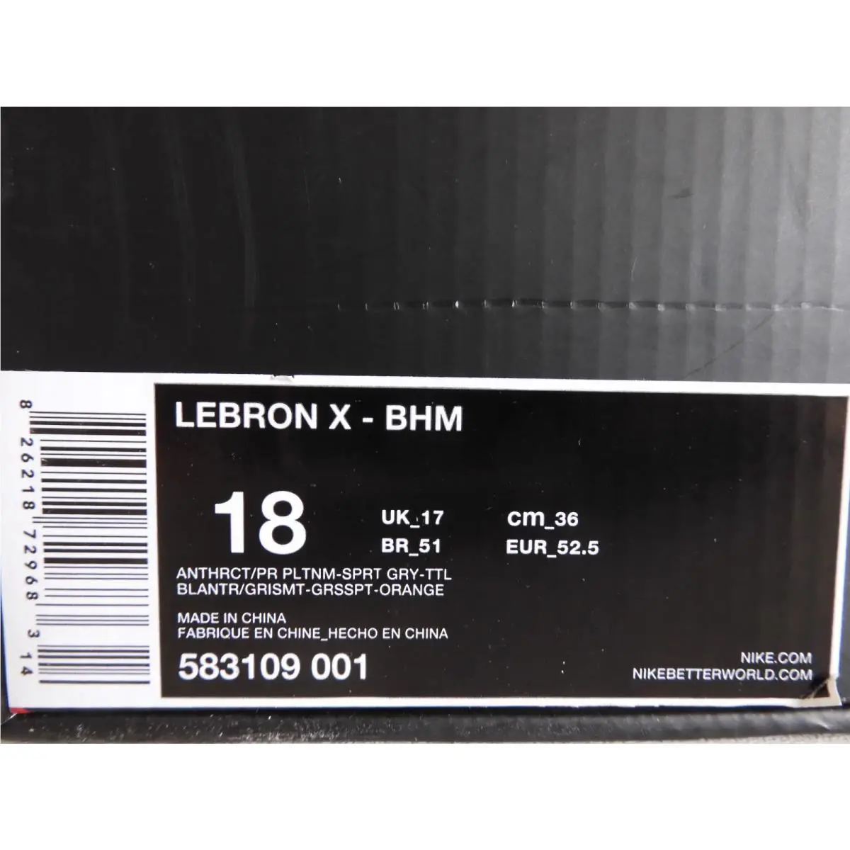 Nike shoes - Nike LeBron 10 - LeBron - 583109-001 - Black (UPC: 826218729683) 3